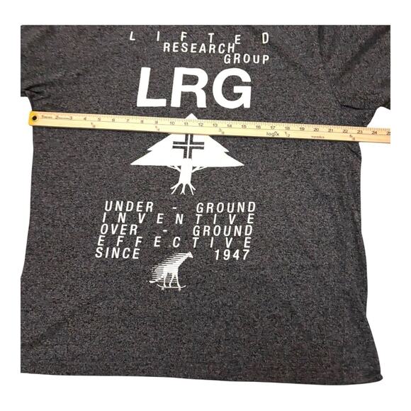 LRG Men's Charcoal Gray Graphic Tee - Picture 4 of 7